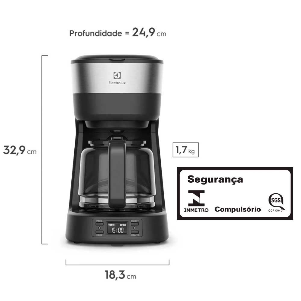 Cafeteira Elétrica Electrolux ECM25 Programável Experience