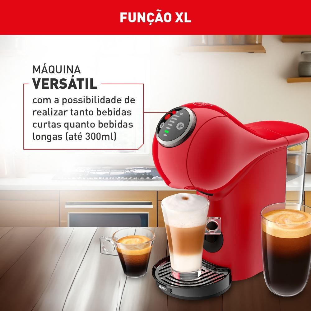 Cafeteira Arno Dolce Gusto Genio S Plus Vermelha DGS3