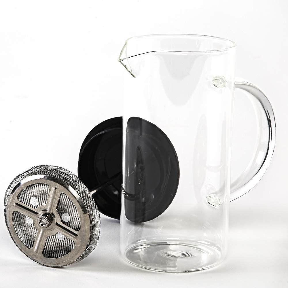 Cafeteira Prensa Francesa Lyor 400Ml - Preto e Transparente 