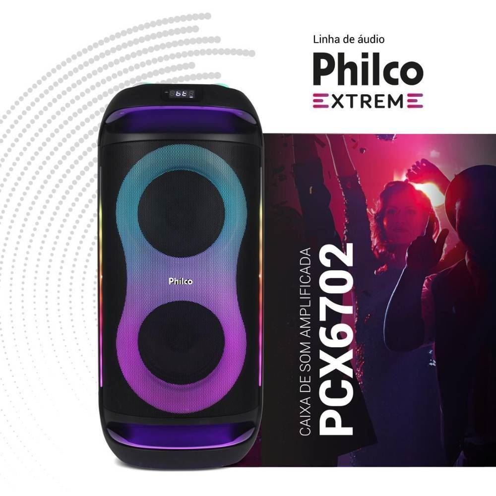 Caixa Acústica Pcx6702 Philco Ex Bass 800W - Bivolt