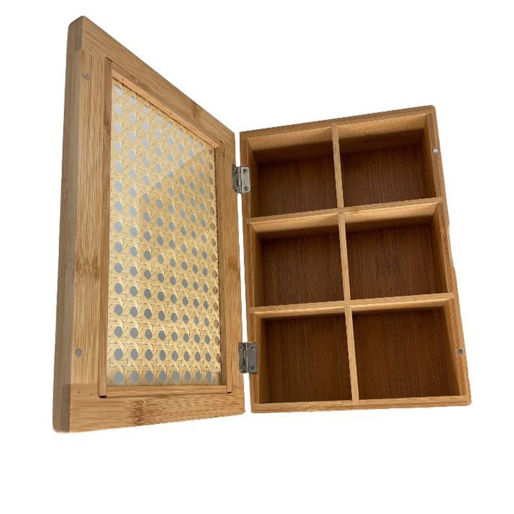 Caixa De Chá Havan Casa 24Cm - Bambu