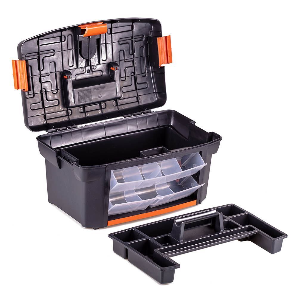 Caixa de Ferramentas Plástica CF-31 São Bernardo - Preto