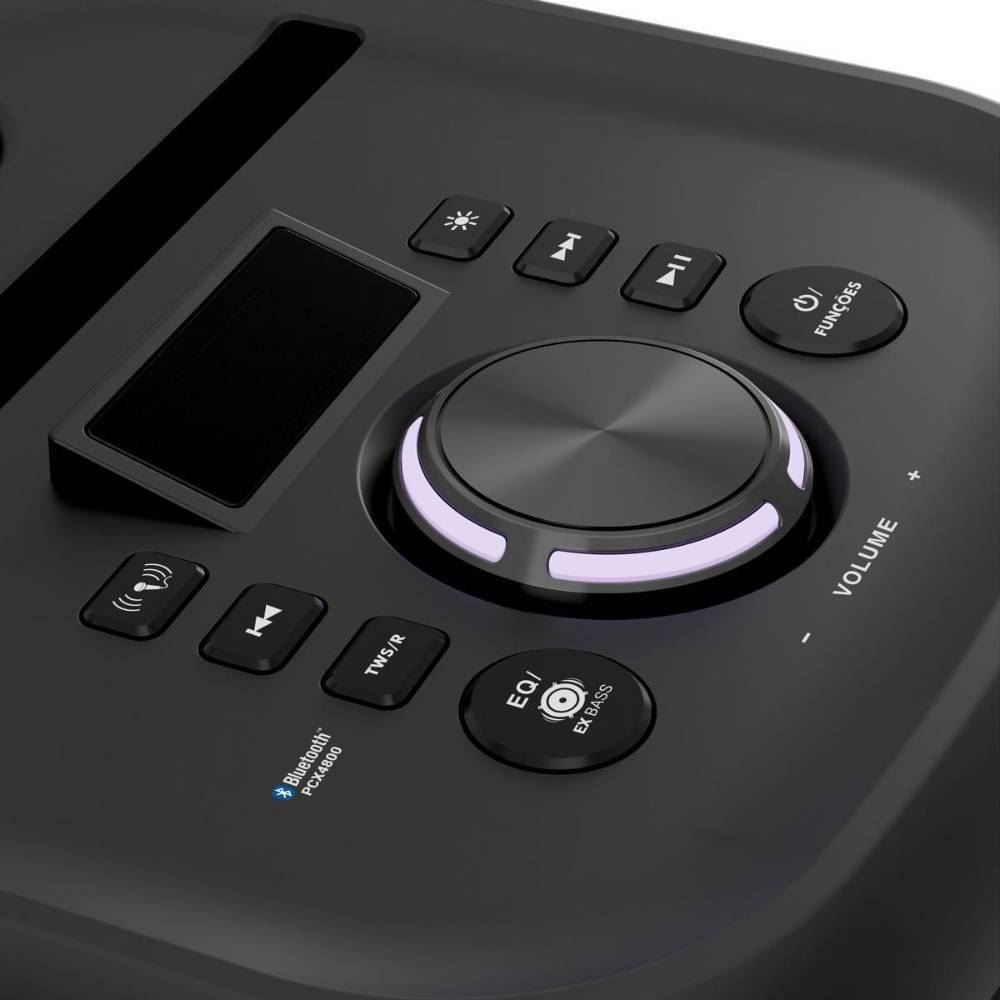 Caixa De Som Amplificada 380W Flash Lights Philco Pcx4800