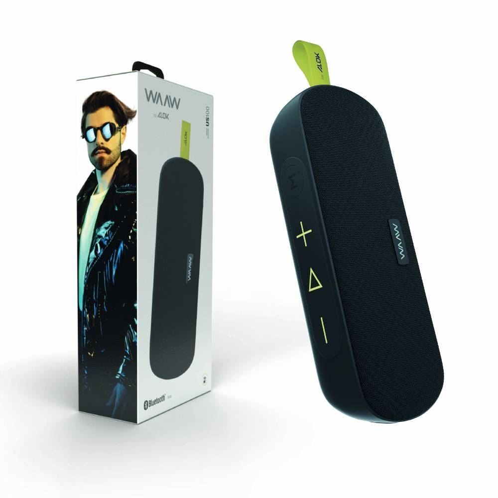 Caixa De Som Waaw By Alok Us 100Sb Bluetooth Ipx6 - Preto
