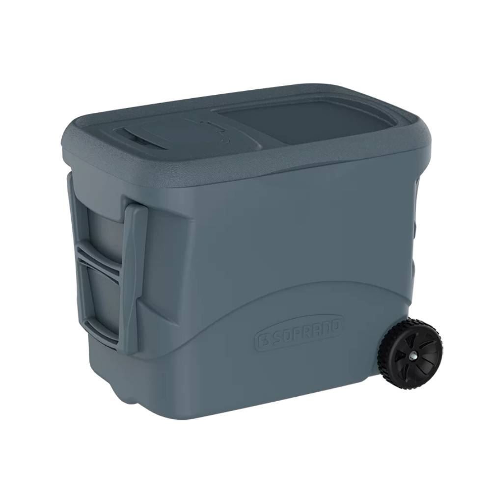 Caixa Térmica Tropical Soprano Com Rodas 50 Litros - Cinza