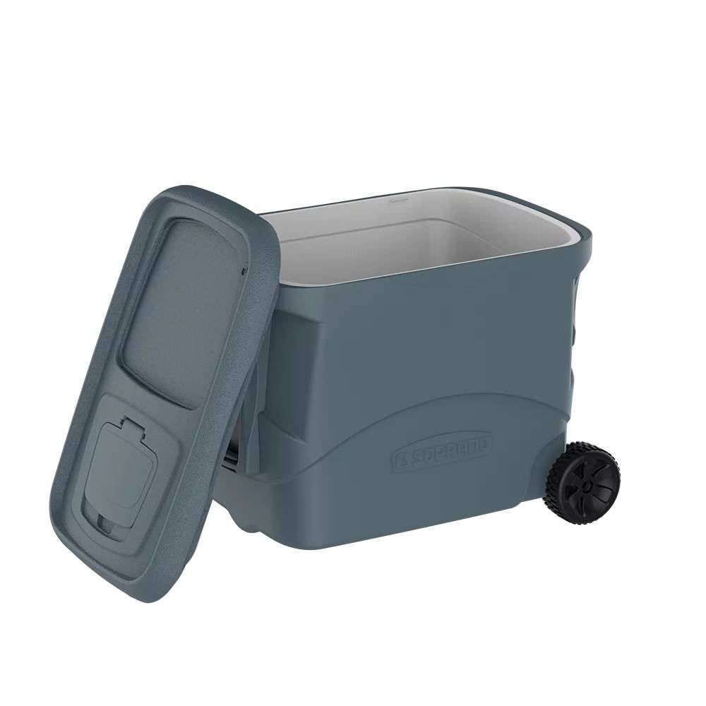 Caixa Térmica Tropical Soprano Com Rodas 50 Litros - Cinza