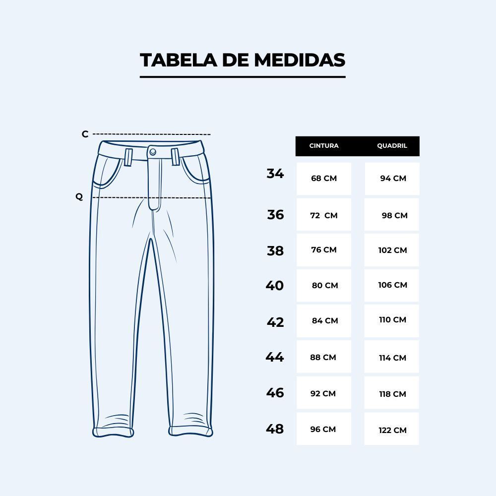 Calça Feminina Wide Leg  De Sarja Sawary