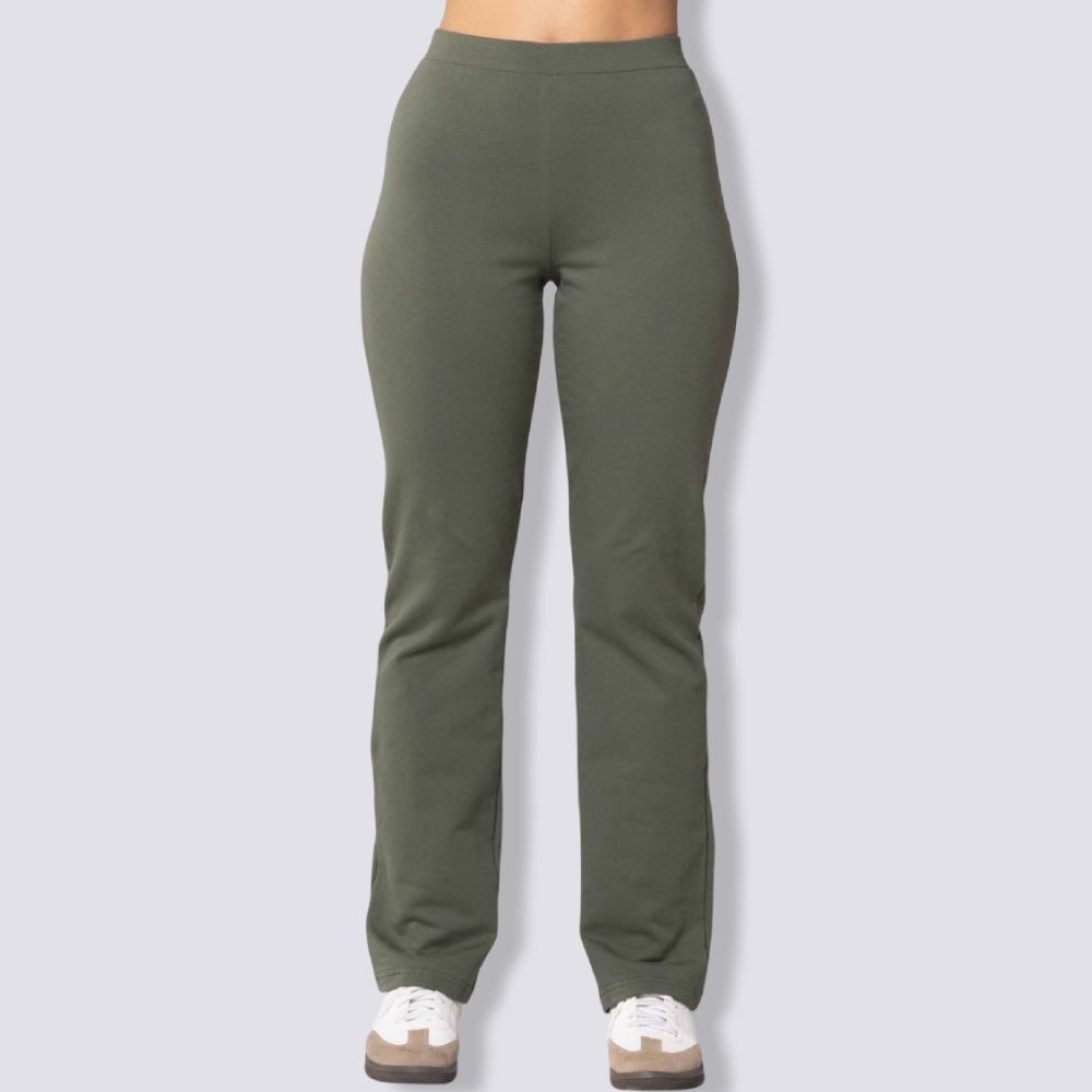 Calça Feminina Reta De Moletom Patricia Foster