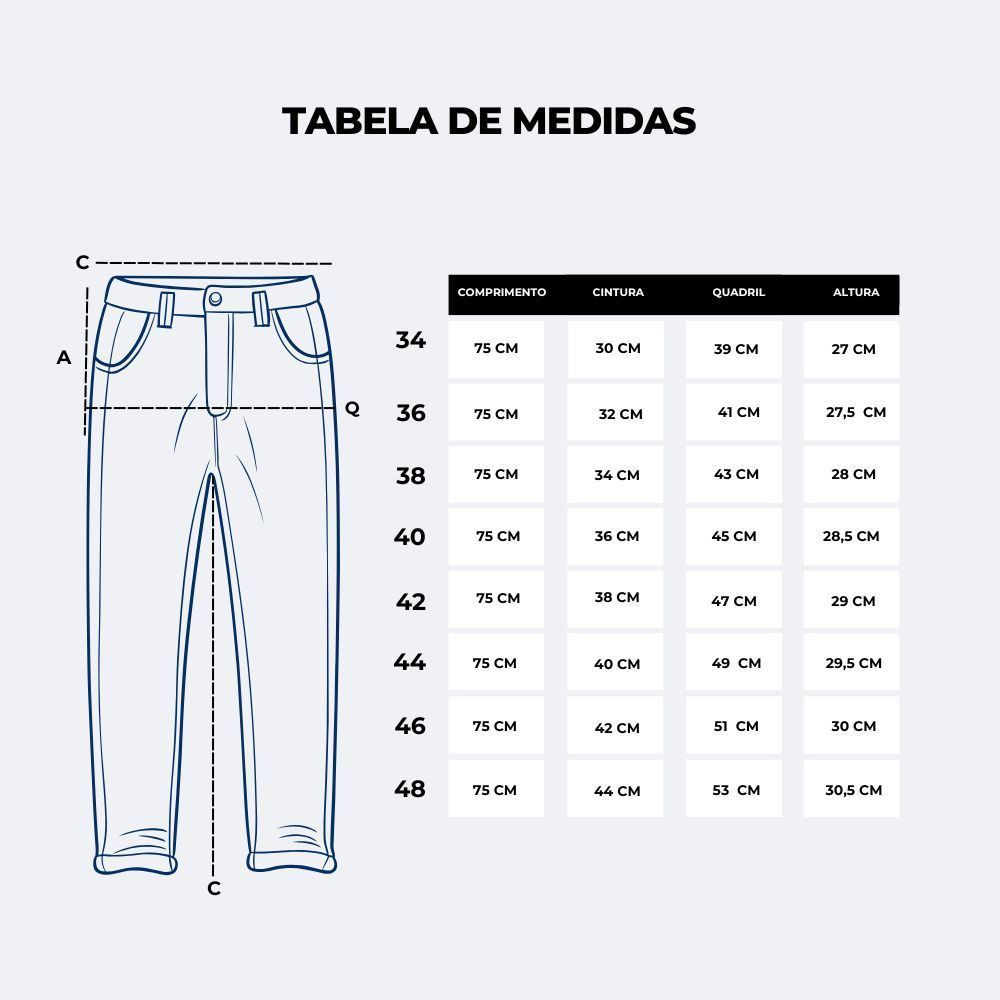 Calça Feminina Basic Skinny Jeans Patricia Foster