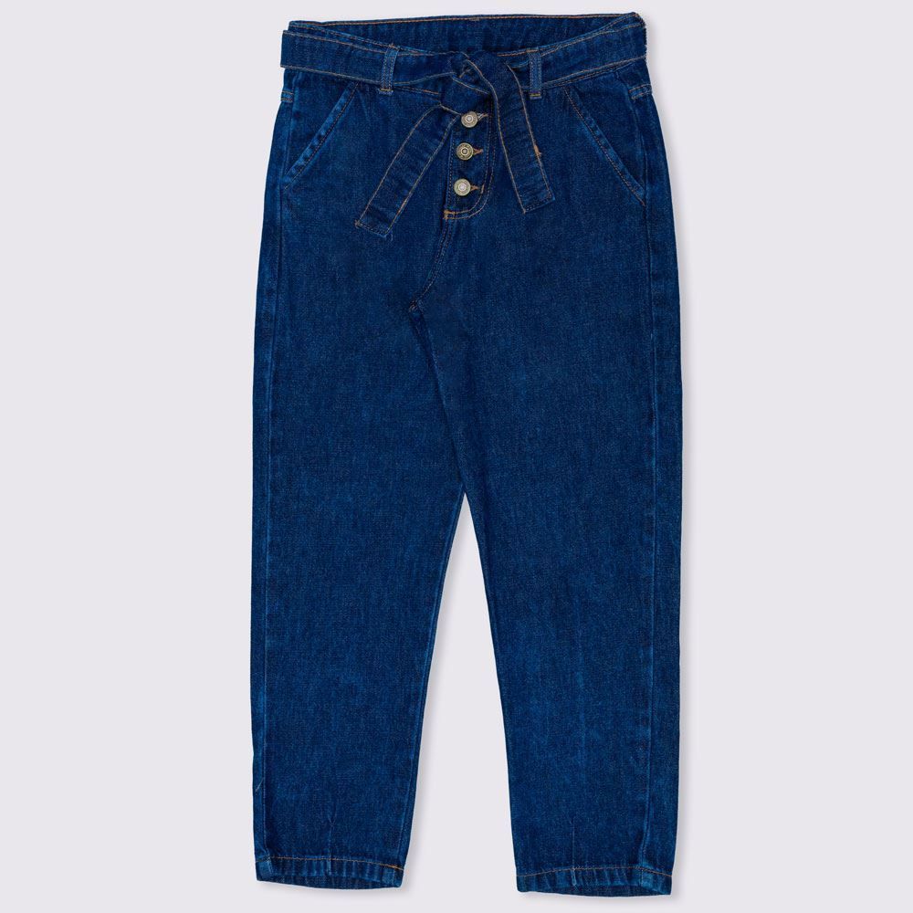 Calça Jeans 12 a 16 anos Menina Slouchy Cinto Marmelada