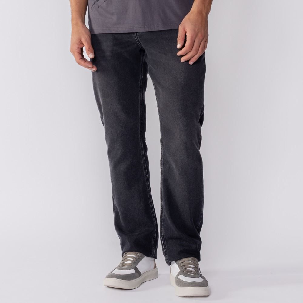 Calça Masculina Jeans Moletom Slim Marc Alain