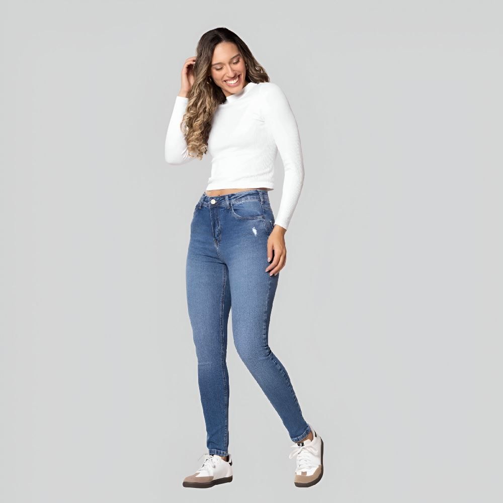 Calça Feminina Skinny Jeans Patricia Foster 