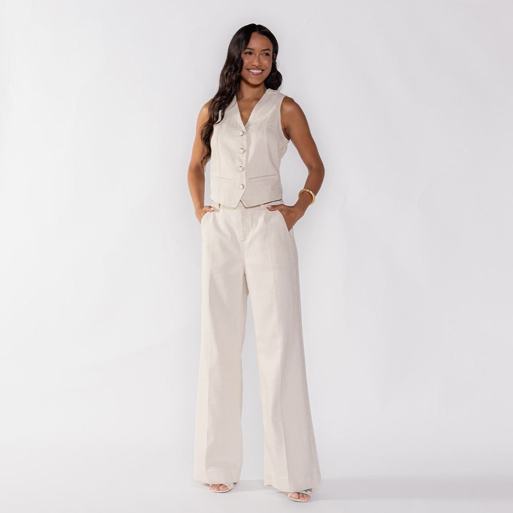 Calça Wide Leg Feminina Patricia Foster