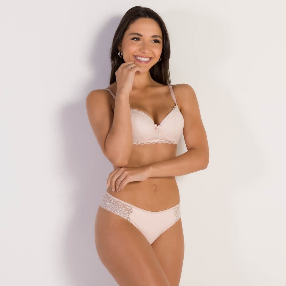 Calcinha Feminina Micro E Renda Camila Moretti