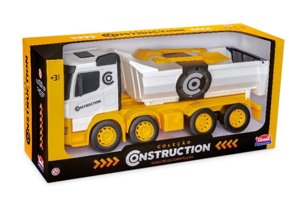 Caminhão Basculante Construction - Usual Brinquedos - Com Caçamba