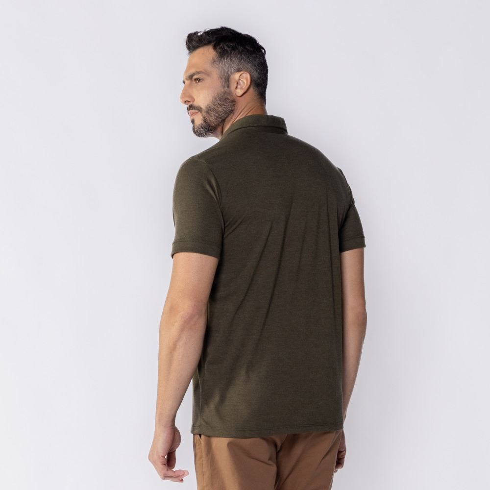 Camisa Polo Masculina De Malha Piquet Tech Marc Alain