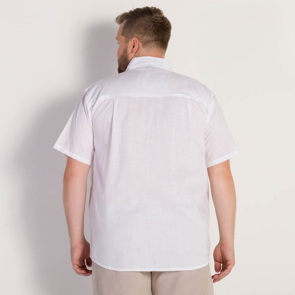 Camisa Polo Masculina Lisa com Bolso Nicoboco Plus