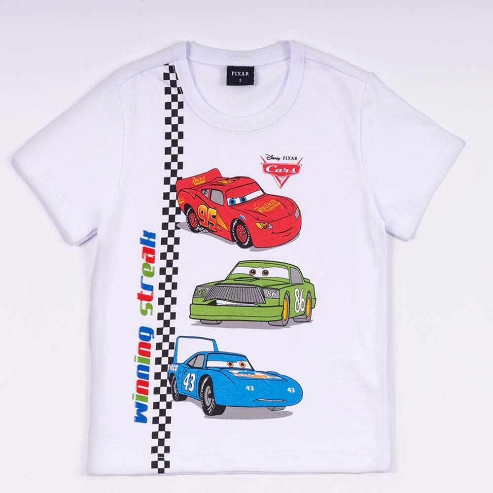 Camiseta Carros Infantil 1 a 3 Anos Disney