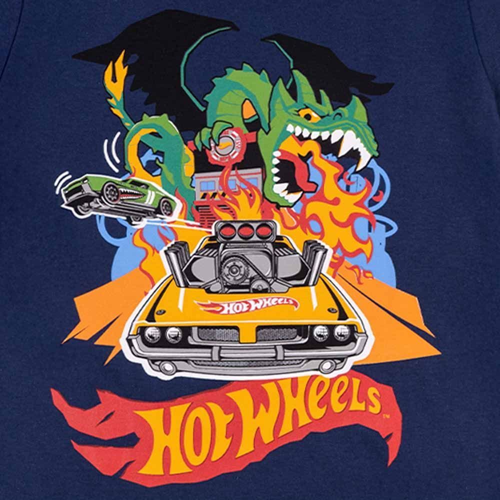 Camiseta Hot Wheels Infantil 4 A 10 Anos Mattel