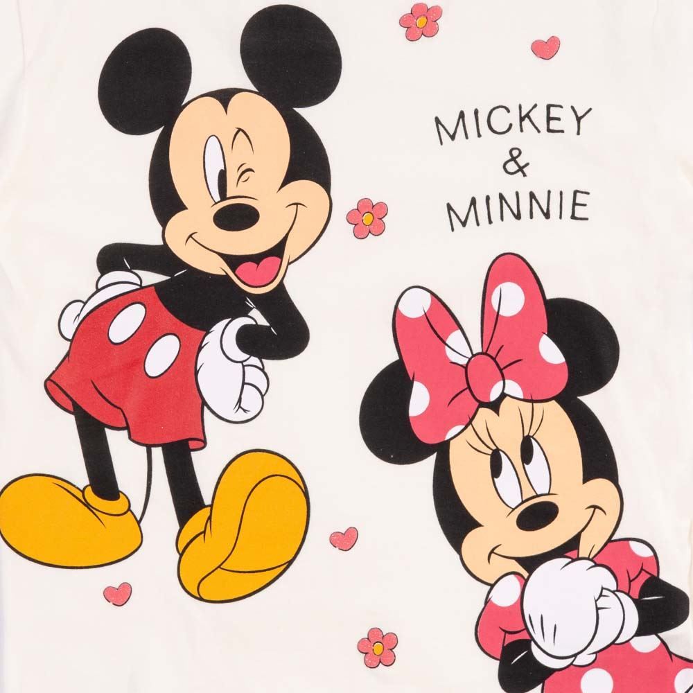 Camiseta Mickey Minnie Infantil 4 a 10 Anos Disney