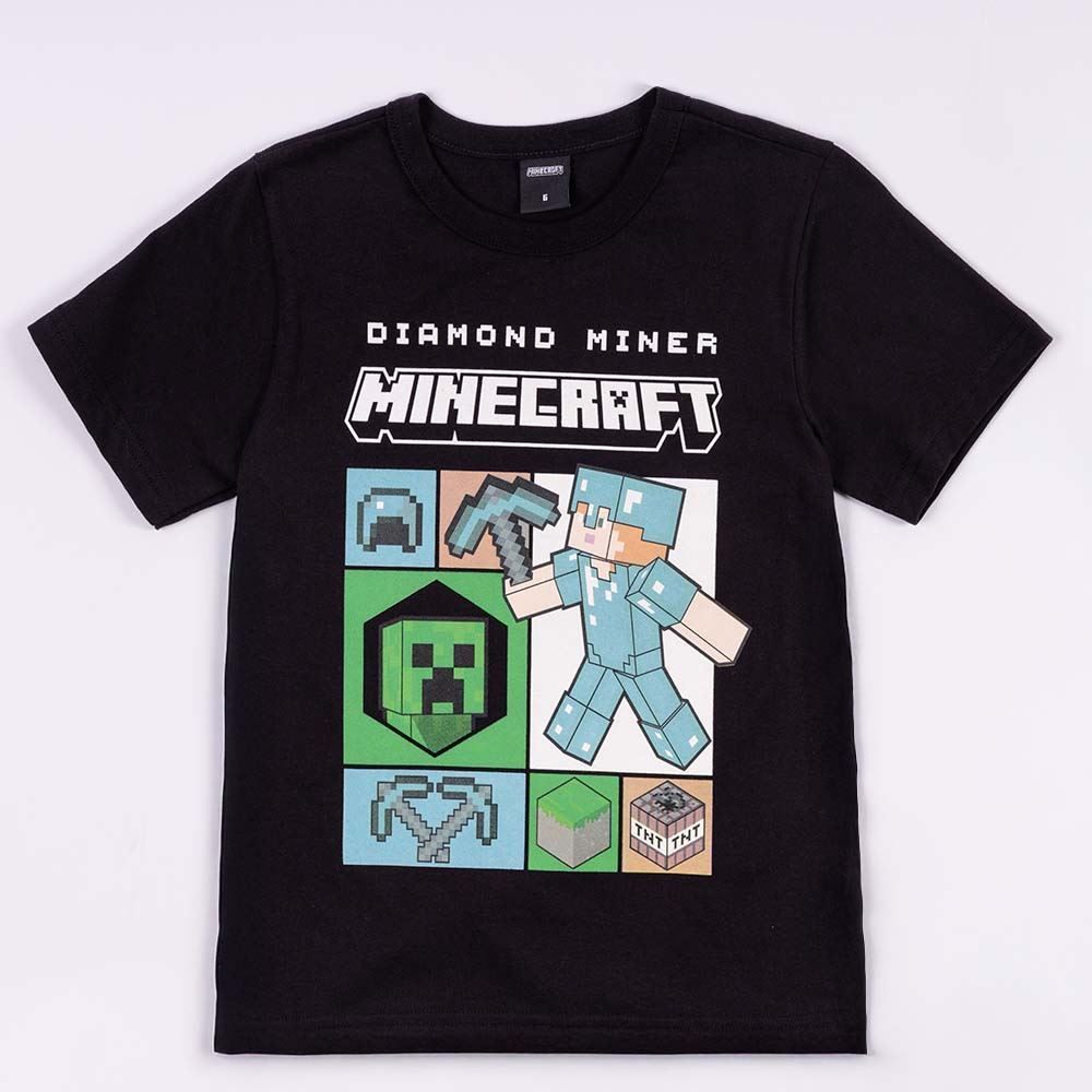 Camiseta Minecraft Infantil 6 a 12 anos