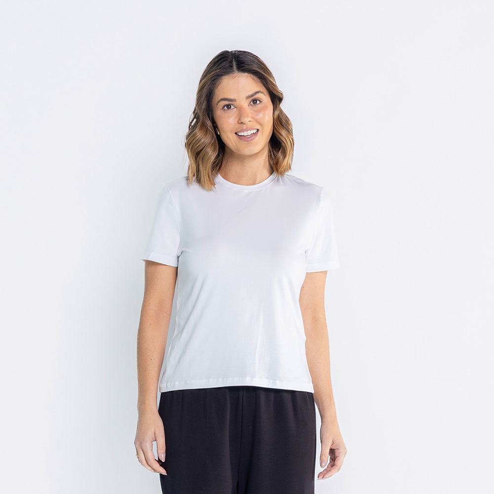 Camiseta Pima Feminina Básica Patricia Foster