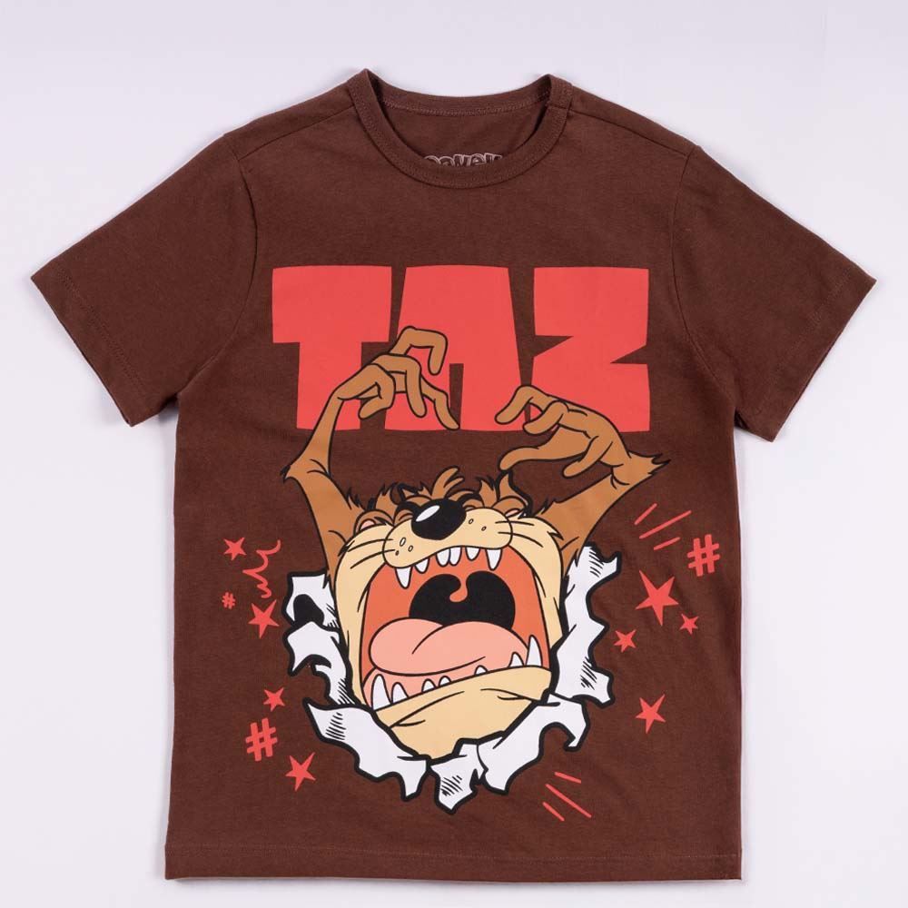Camiseta Taz Mania Infantil 4 A 10 Anos Looney Tunes