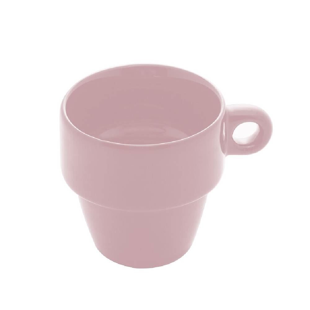 Caneca De Cerâmica Empilhável Lyor 210Ml - Rosa