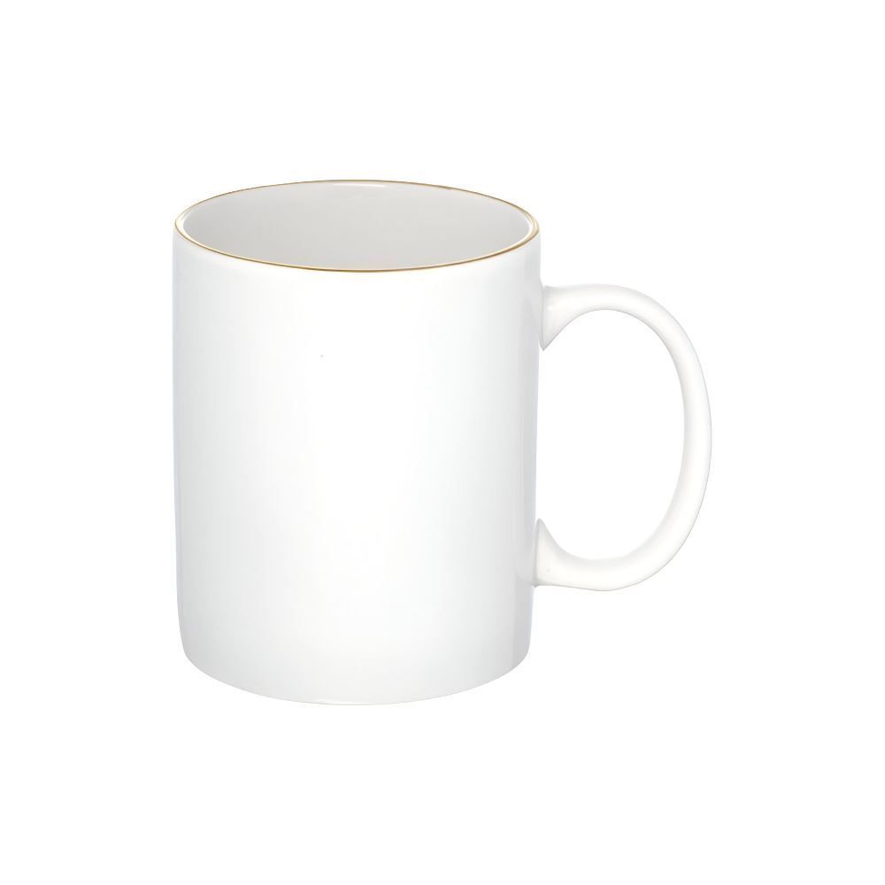 Caneca De Porcelana Royal Hauskraft 300 Ml - Filete Dourado