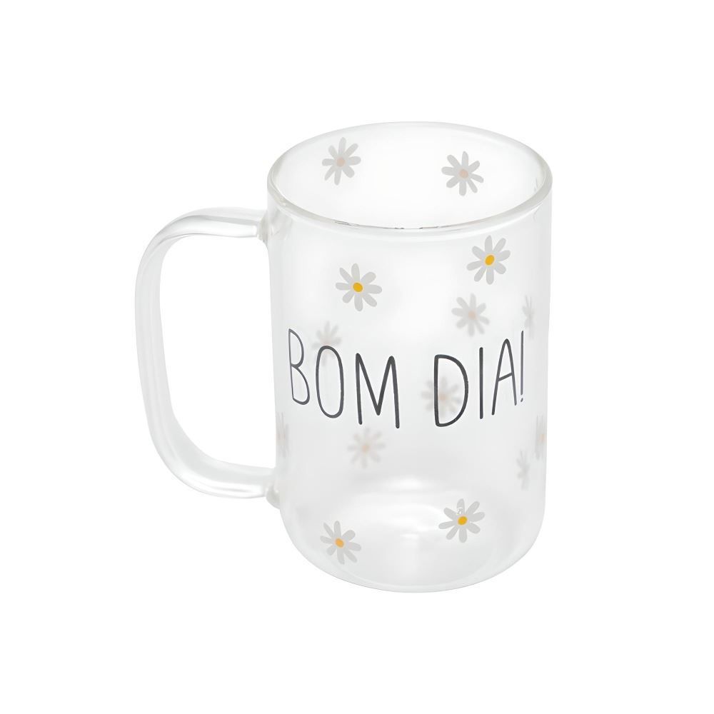 Caneca De Vidro Bom Dia Wolff - 280ml