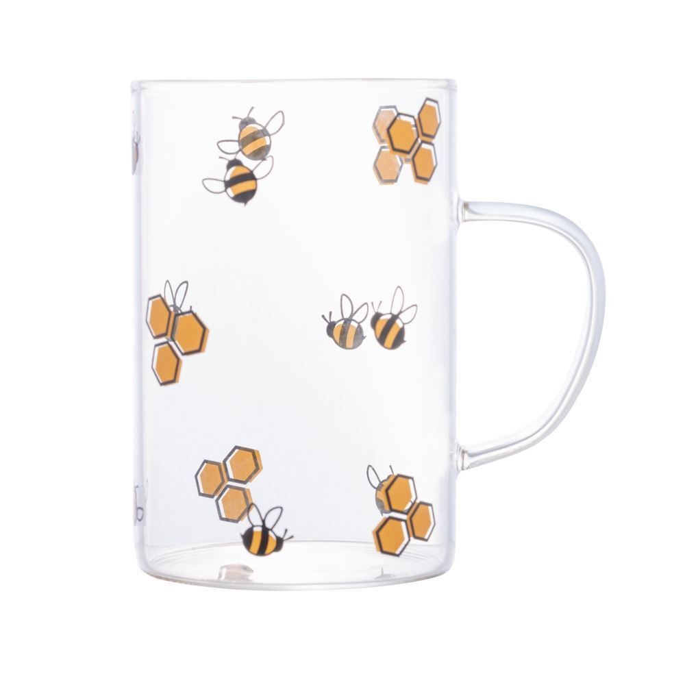 Caneca De Vidro Lyor 280Ml - Abelha