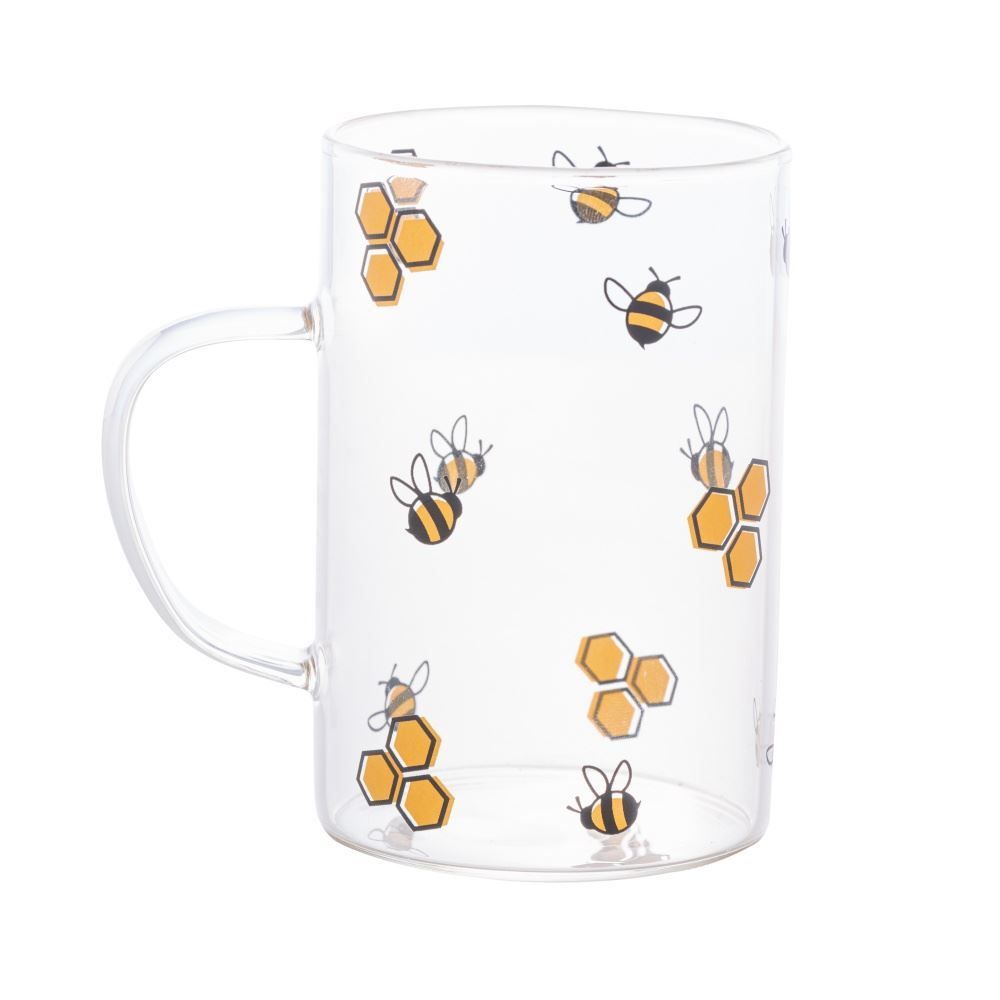 Caneca De Vidro Lyor 280Ml - Abelha