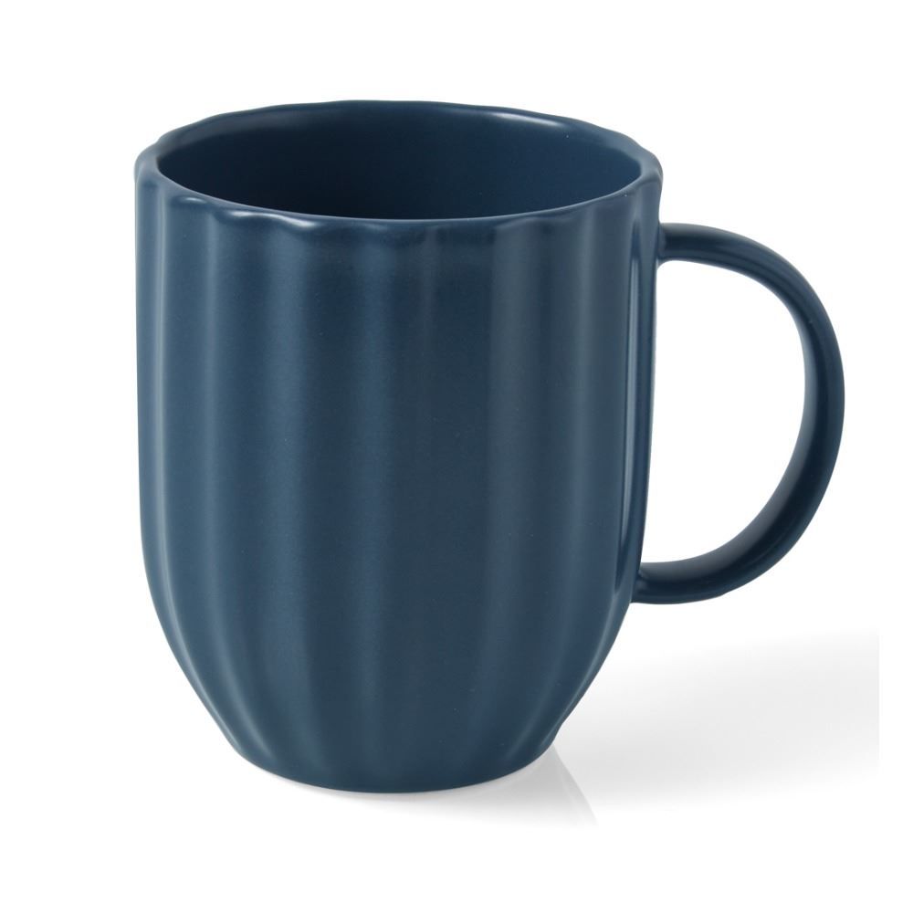 Caneca Em Cerâmica Sarah Azul Havan Casa  - 445ml