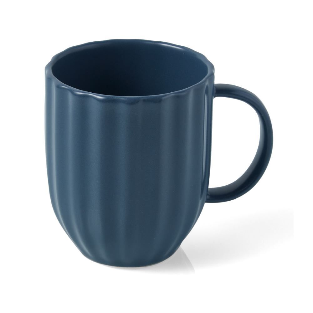 Caneca Em Cerâmica Sarah Azul Havan Casa  - 445ml