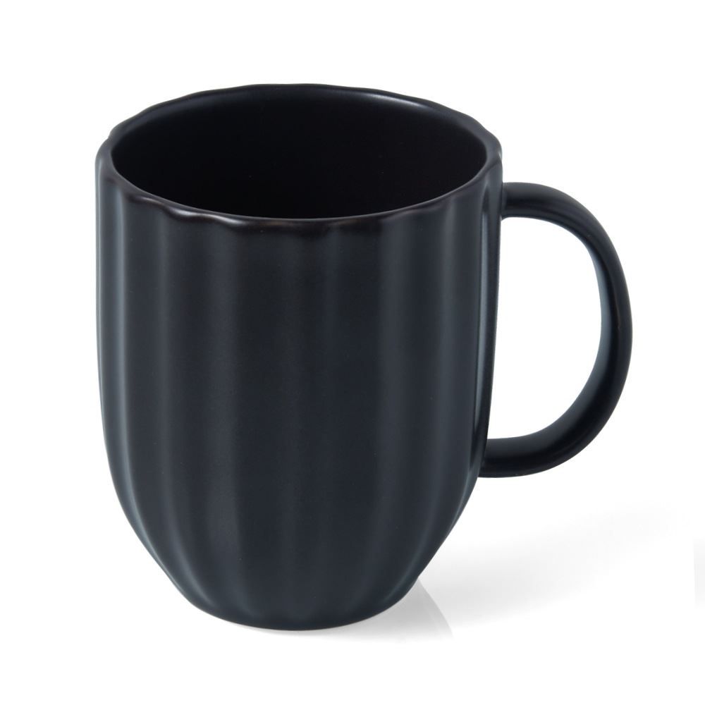 Caneca Em Cerâmica Sarah Preta Havan Casa  - 445ml