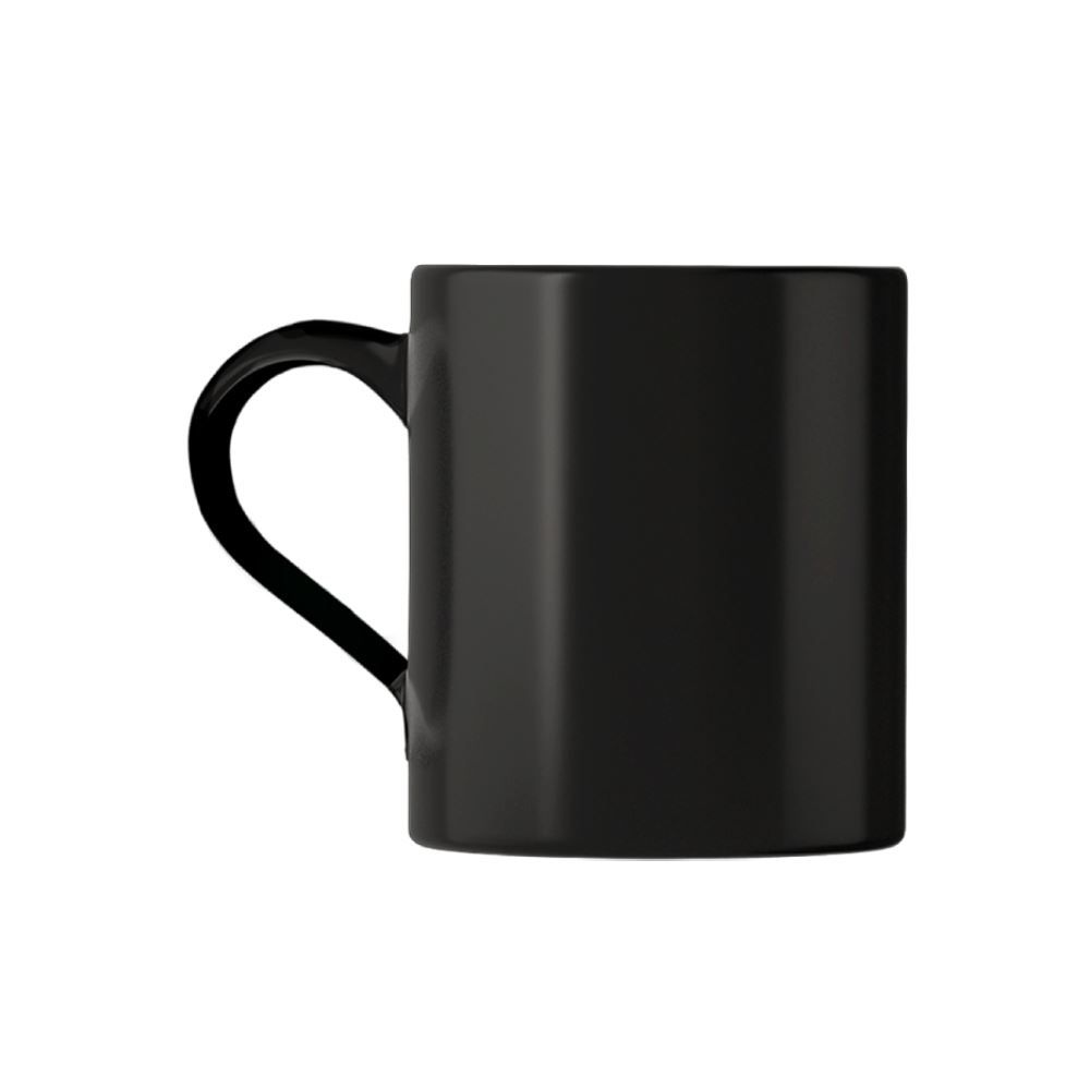 Caneca Preta Lv Porcelanas 300Ml - Preto Floral