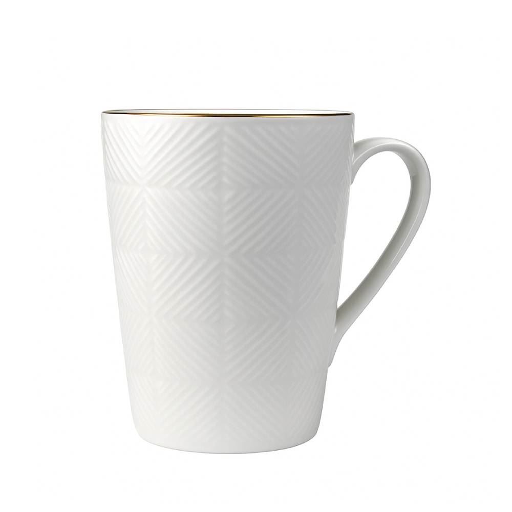 Caneca Zoe Branca Havan Casa 320Ml - Filete Dourado