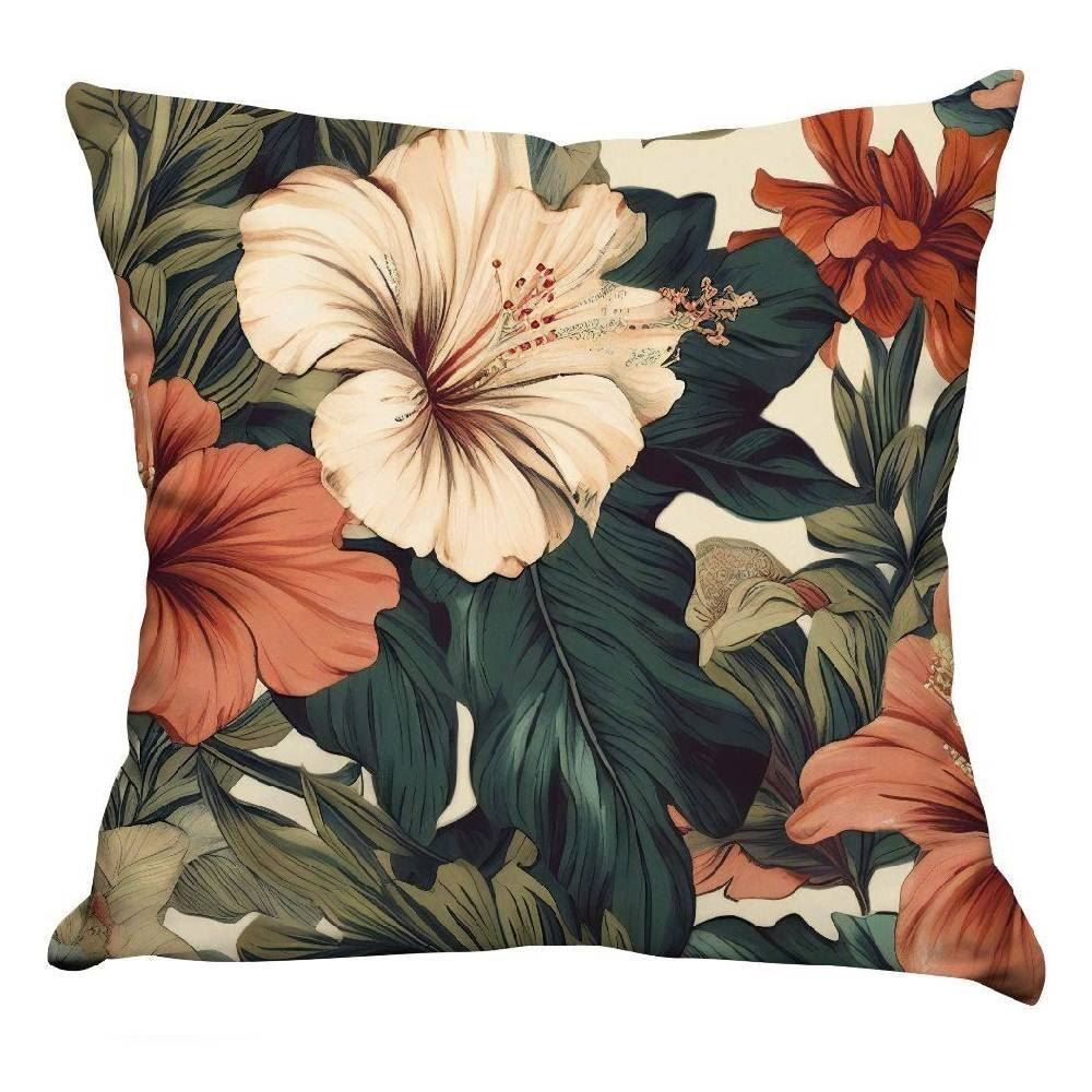 Capa De Almofada 100% Poliéster Veludo Havan Casa - Jardim de Flores