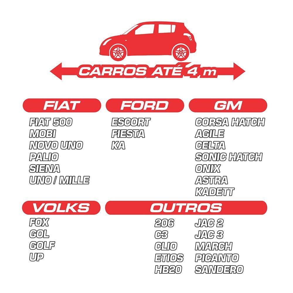 Capa com Forro para Cobrir Carro P Luxcar - 7291