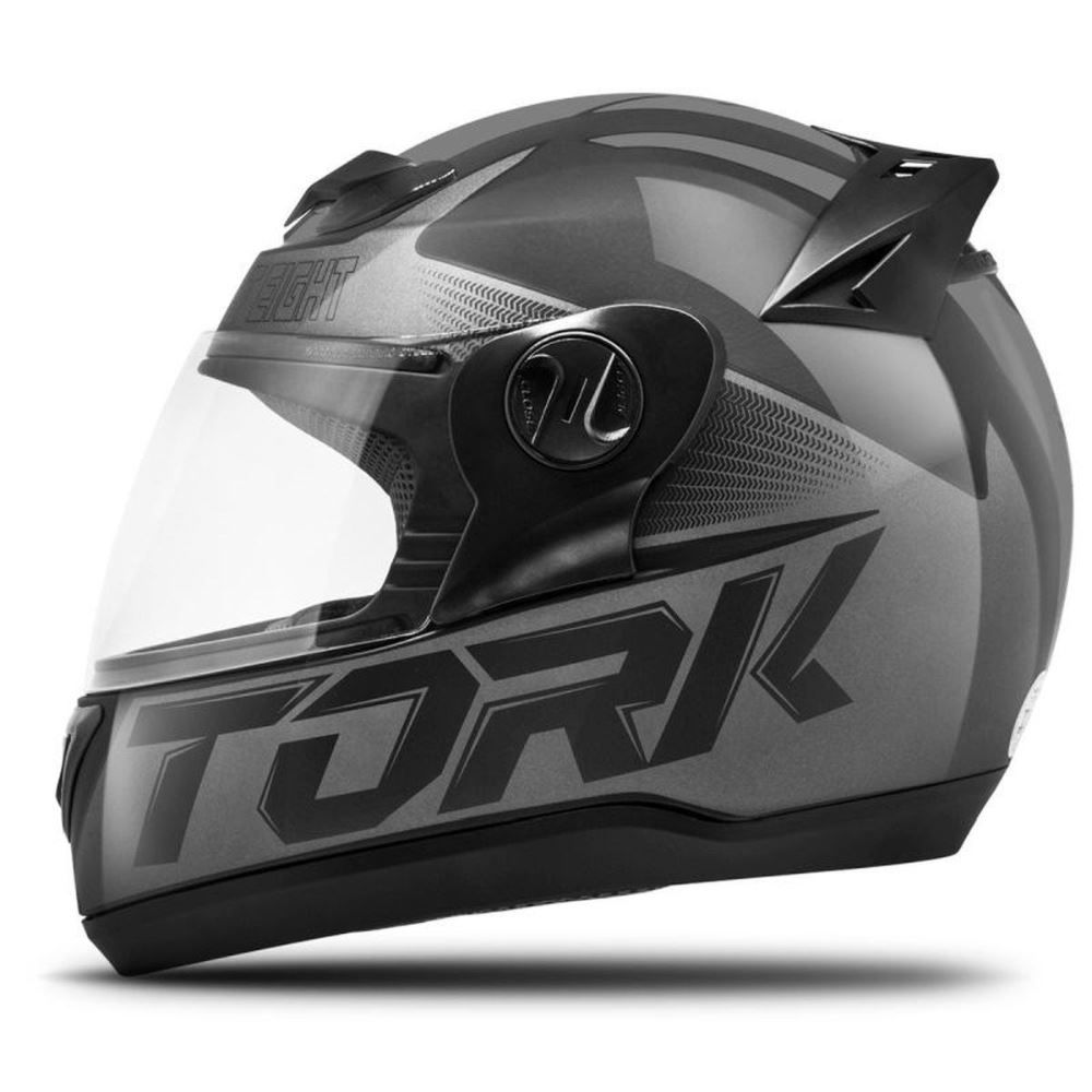 Capacete Liberty Evolution G7 Protork - PRETO/CINZA 60