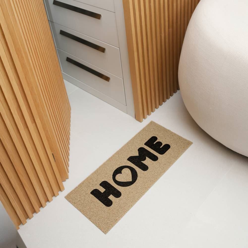 Capacho Para Porta De Entrada 30X70 Cm Vinil Long Havan Casa - Bege Home