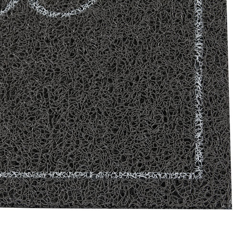 Capacho Vinil 50X90 Cm Bem Vindo Solecasa - Cinza Bem Vindo