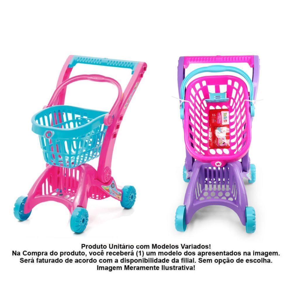 Carrinho Cesta Super Mercadinho Tateti - 212