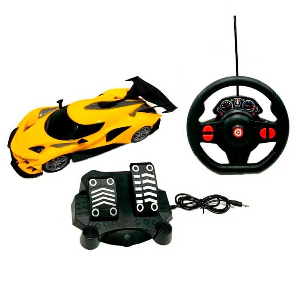 Carrinho Com Controle Remoto Thunder Amarelo Multikids - BR1645