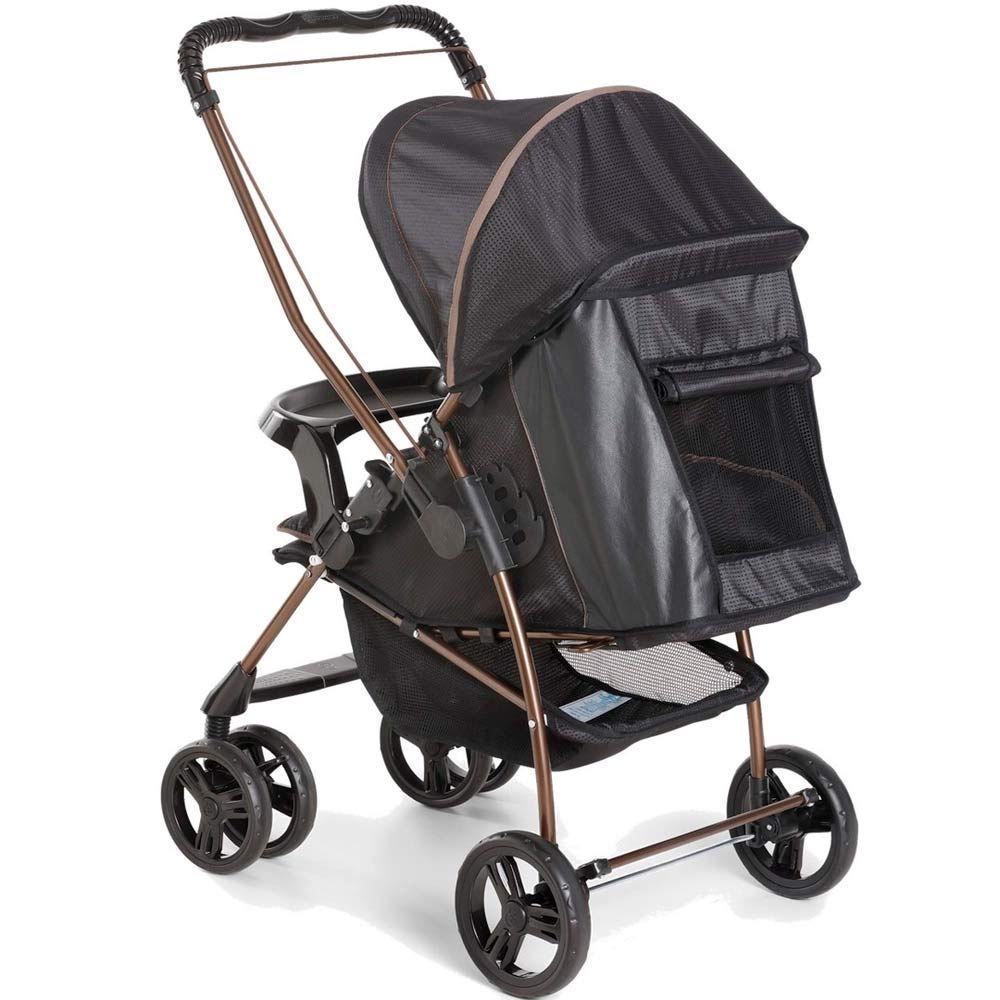 Carrinho De Bebê Milano Reversível Galzerano New - Preto Cobre