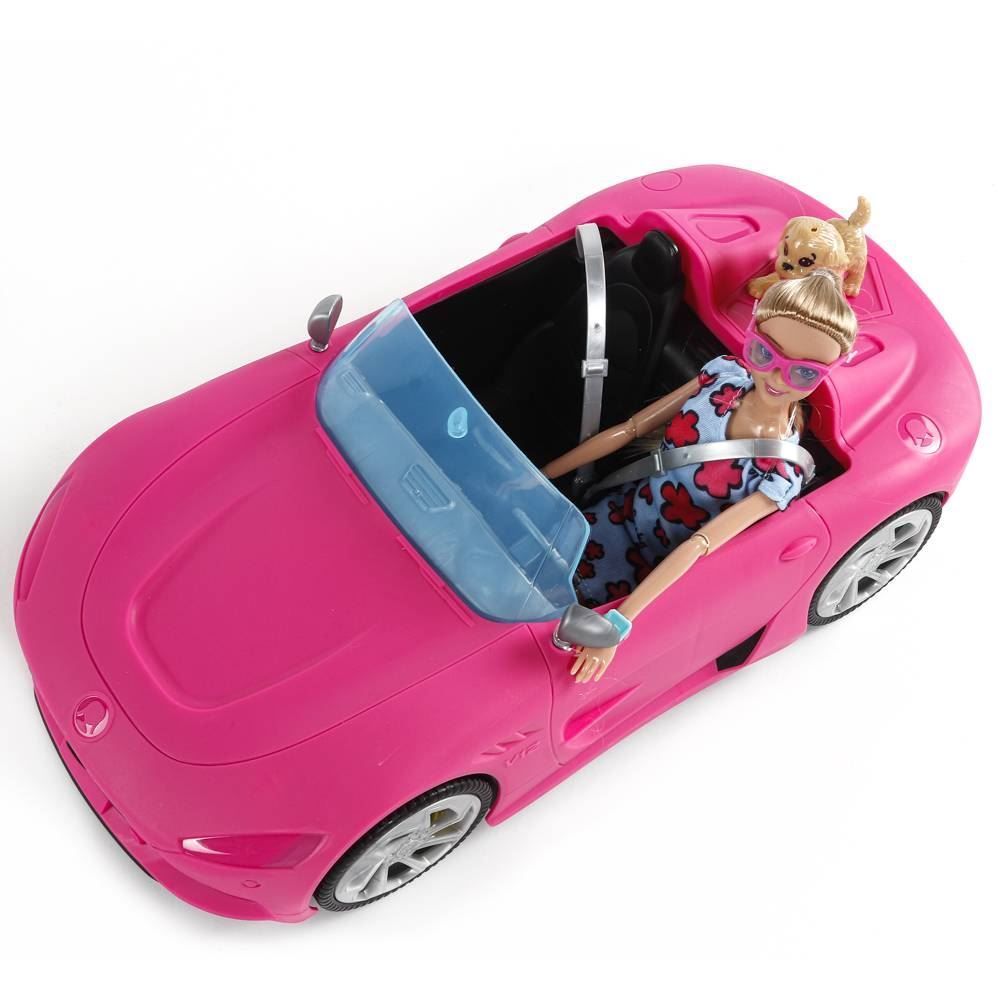 Carro Conversível Helena 2 Lugares Rosa C/ Boneca - HBR0663