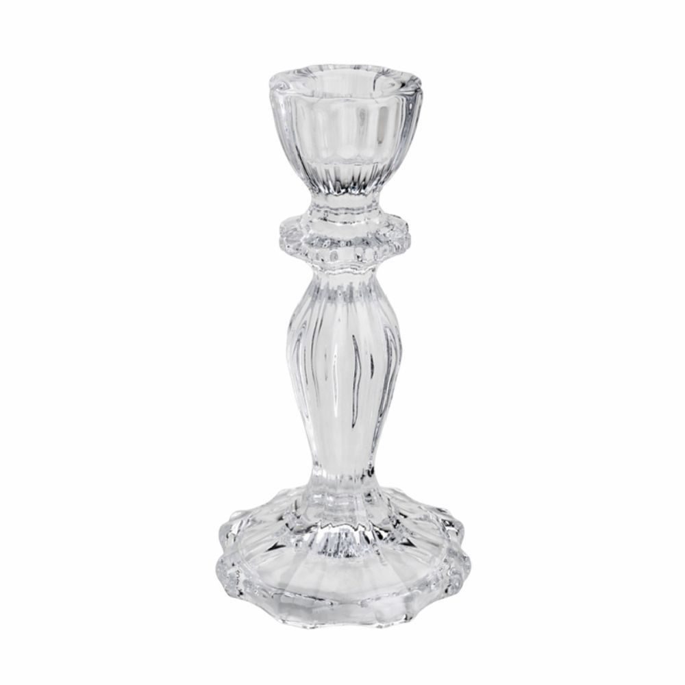 Castiçal De Vidro Argos Wolff - 16cm
