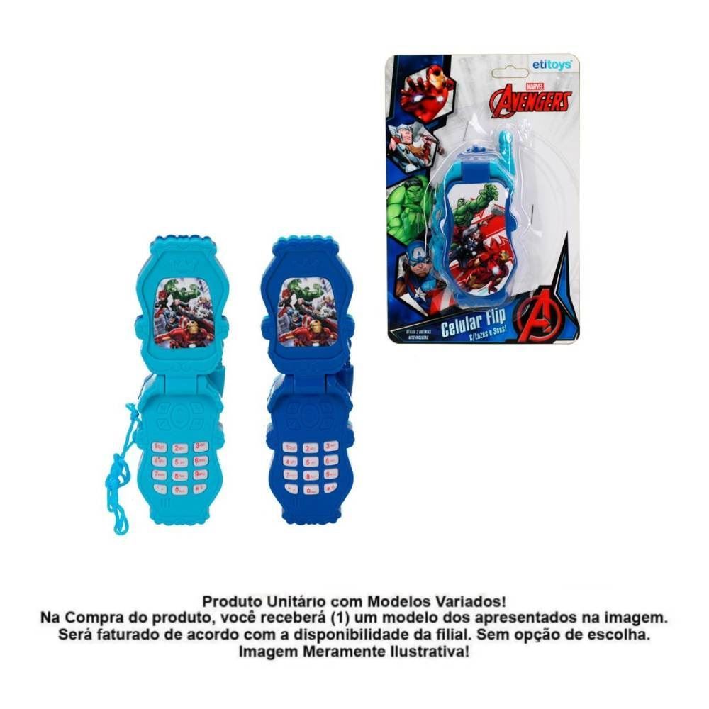 Celular Flip Avengers Etitoys - YD-107