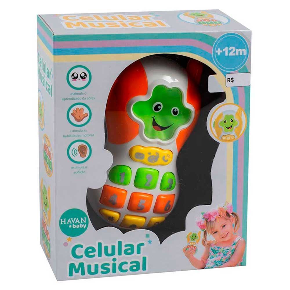 Celular Musical Amarelo Havan Toys - HBR0419