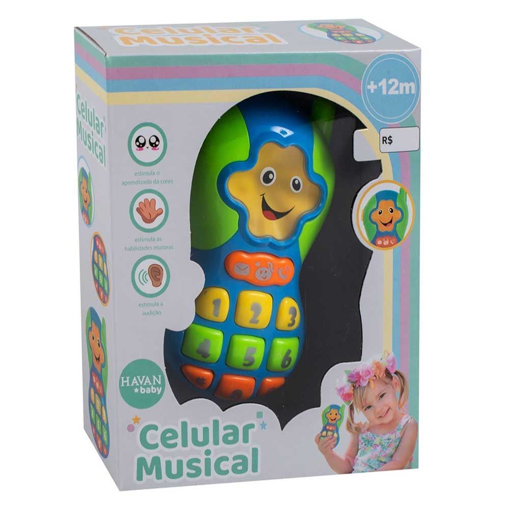 Celular Musical Verde Havan Toys - HBR0420